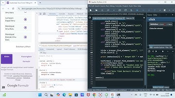 Cara Mengisi G-Form Otomatis Dengan Banyak Data Menggunakan Python(Selenium, CSV, dan Looping)