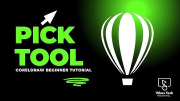 Pick Tool in CorelDRAW | Complete Guide for Beginners in Hindi