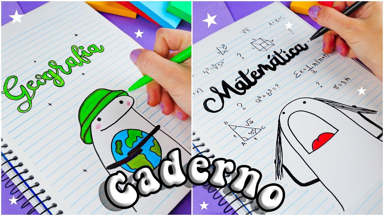 Desenhos desenhar na capa do caderno facil