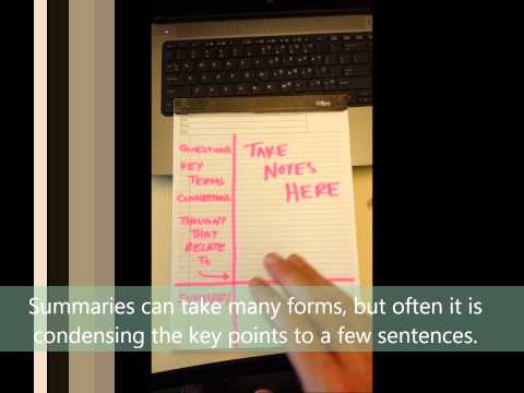 AVID 2 Minute PD - Cornell Notes