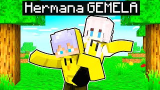 Jugando Minecraft con mi Hermana GEMELA!