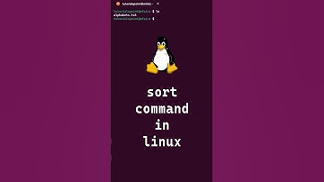 8/10 Basic Linux Commands | sort command in linux #shorts #linux #linuxcommands