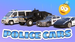 Police Car for Kids | Police Car Vehicles | Trucks for children | Cop Car for Children | Car Cartoon