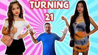 TURNING 21 YEARS OLD \& GETTING OUR DAD'S REACTION!GONE WRONG!