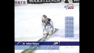 Adam Małysz - 67 m - Kuopio 2000/2001 (3 konkurs)