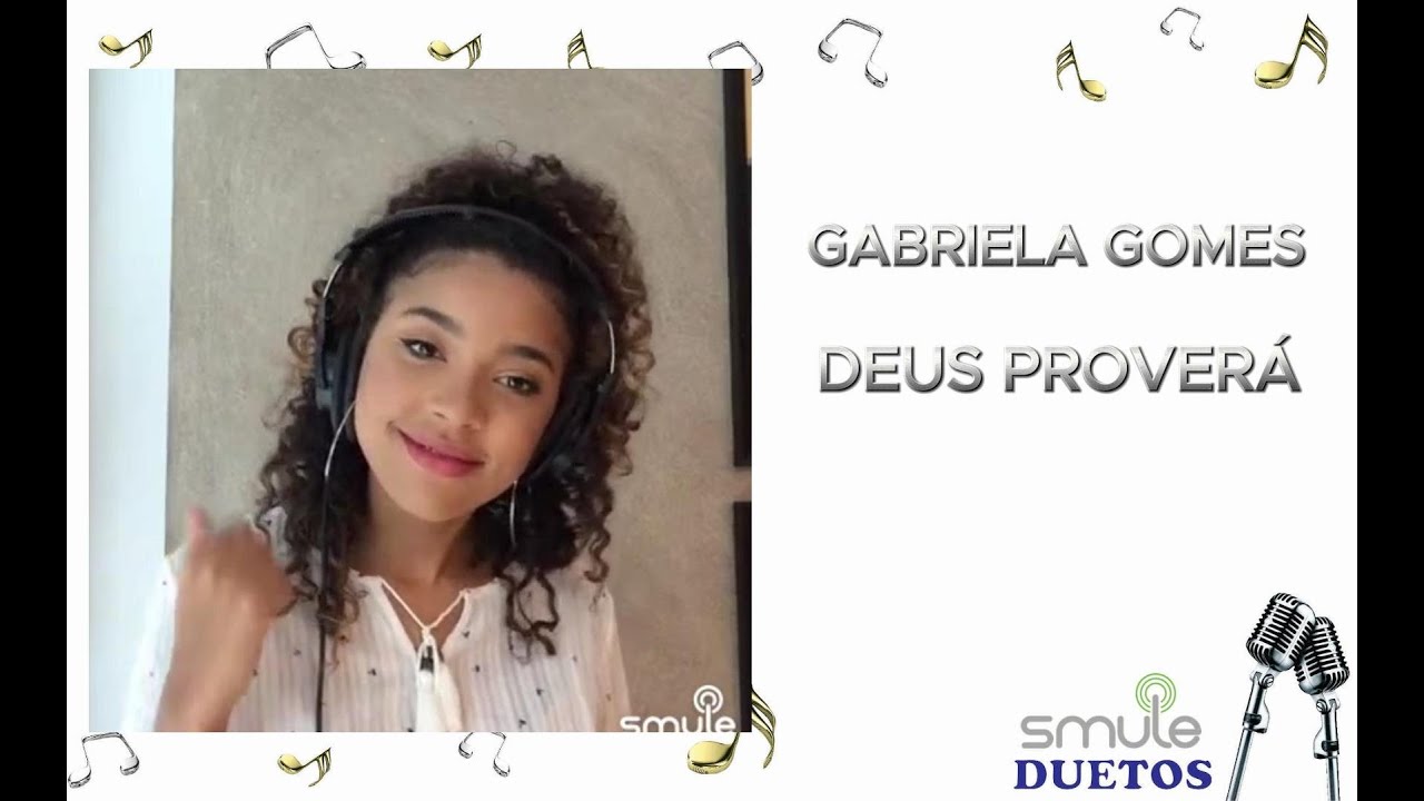 karaokê  Deus Proverá - Cante com Gabriela Gomes