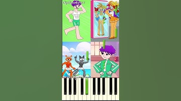 Poppy playtime 4 x Sprunki x Squid game all love story Complete edition Piano Tutorial