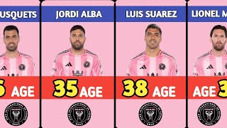 Inter Miami Current Players AGE 2025 | Messi, Suarez, Busquets