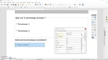 Etape 10 Créer un pdf interactif avec LibreOffice