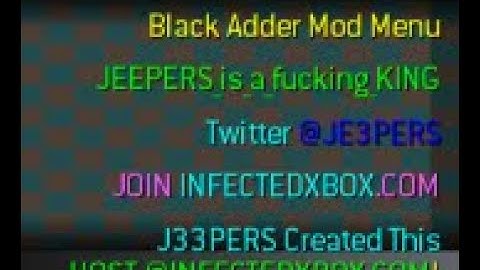 COD4  JE3PERS Black Adder V3  (Stealth Menu)