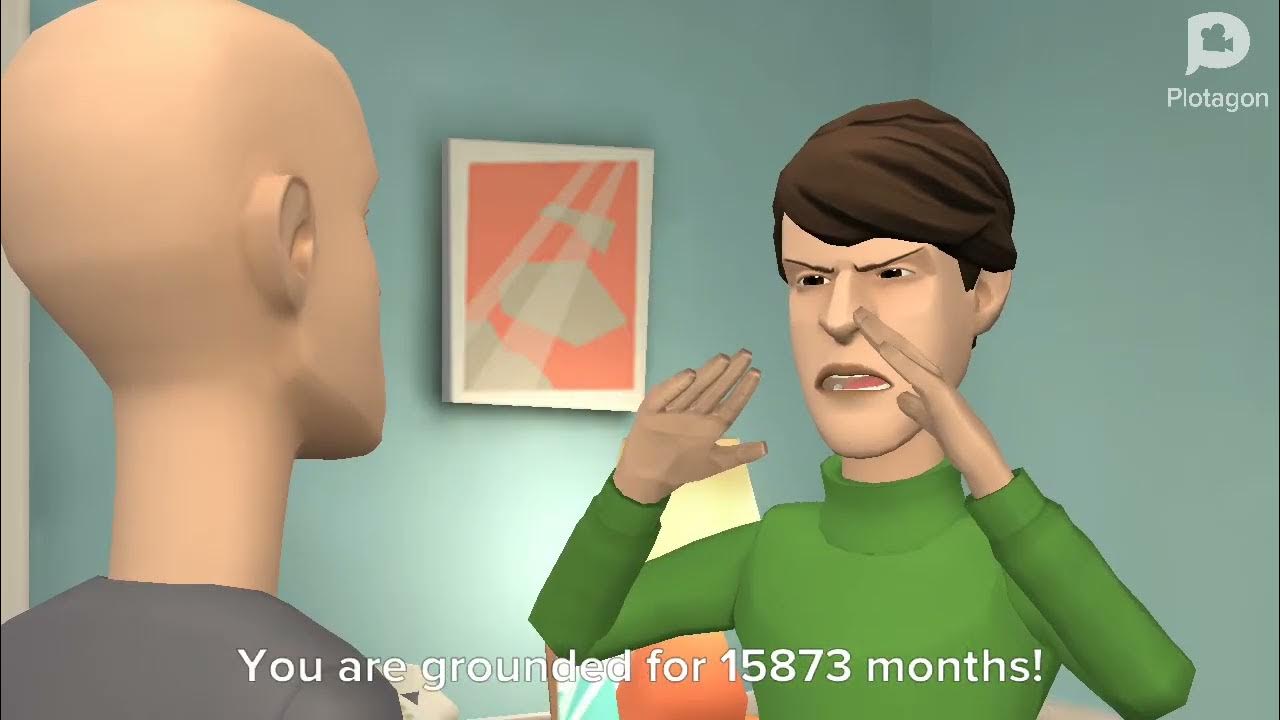 Classic Caillou Says Yes Chad Walker And Gets Grounded YouTube