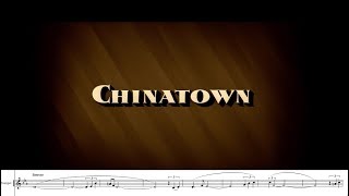 Chinatown: "Main Title" with trumpet sheet music 