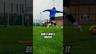 Pin Point Accuracy 🎯 Top Corner #footballtraining