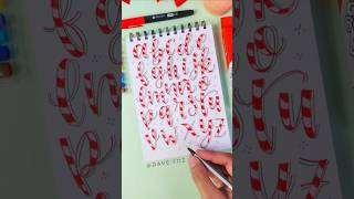 Abecedario Navideño en Lettering con Marcadores. Letras bonitas #tutorial #navidad2024 #lettering