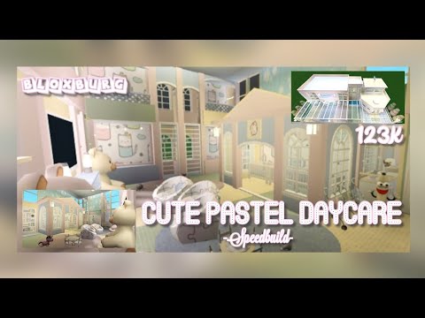 Cute Pastel Daycare (Mobile)~Roblox Bloxburg - YouTube