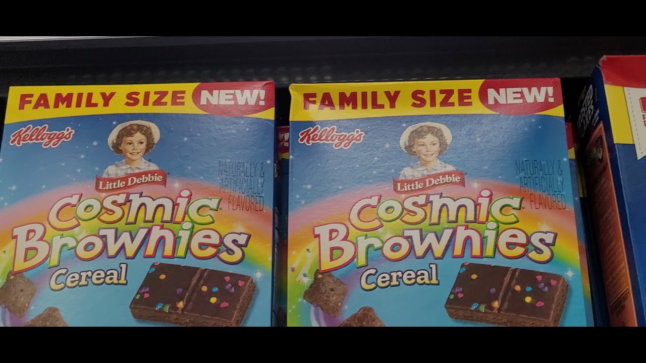 LITTLE DEBBIES COSMIC BROWNIES CEREAL BY KELLOGGS YouTube