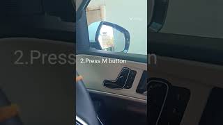 How to set memory seat in XUV 700