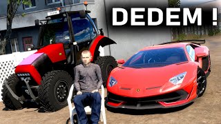 DEDEM LAMBORGHİNİ'YE BİNDİ ÖLDÜ ! ETS 2 MOD Logitech G29