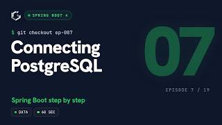 Connecting PostgreSQL – Spring Boot step by step in 60 seconds