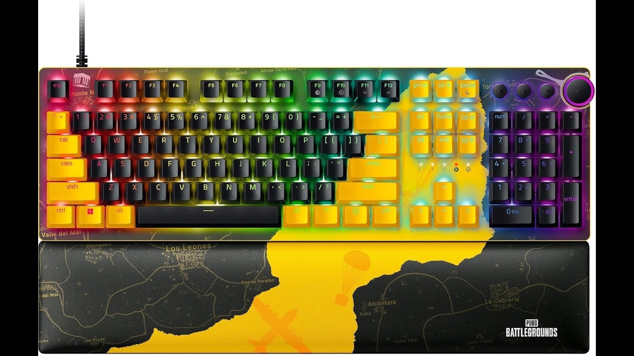 Razer Huntsman V2 - Teclado Gamer PUBG: Edición Battlegrounds