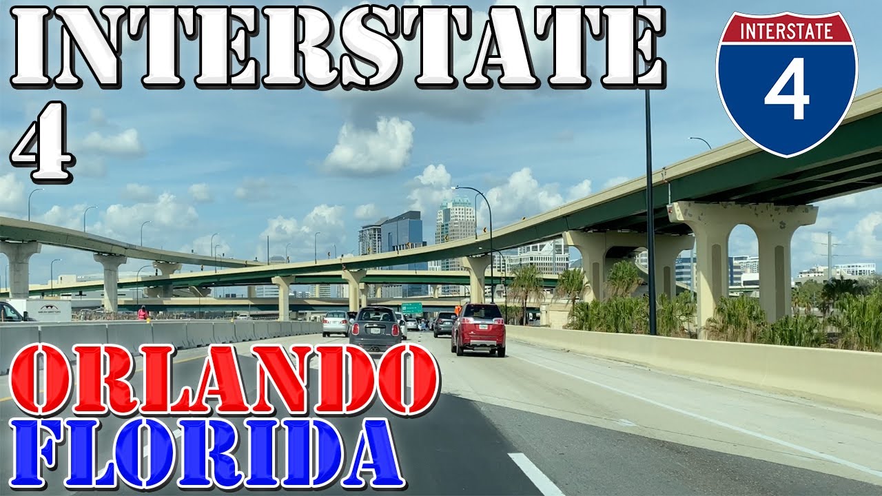 I-4 East - Orlando - Florida - 4K Highway Drive