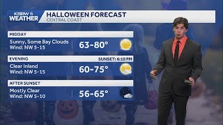 Pleasant Halloween weather with a potential storm next week