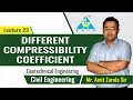 Different Compressibility Coefficient | Lecture 23 | Geotechnical Engineering