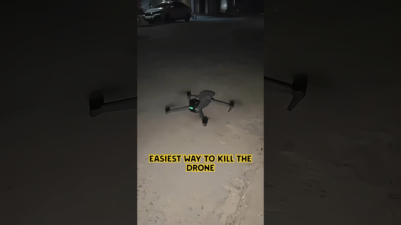 Easiest way to kill the drone 😅#djiair3 #dji #drone #tech #djidrone