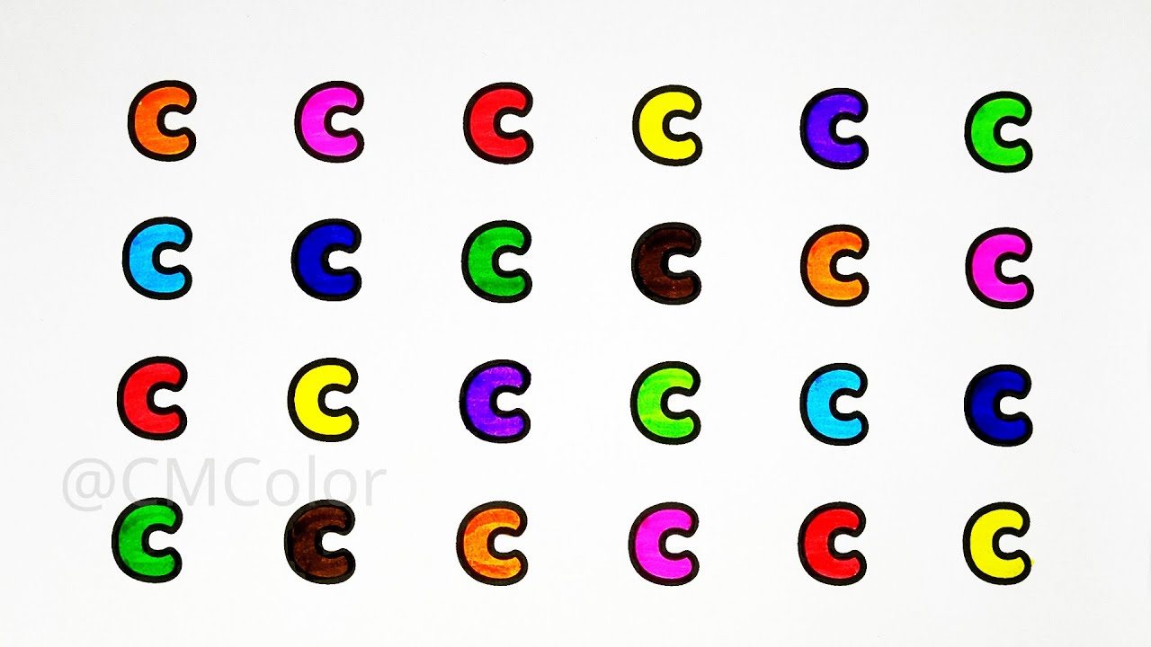 Learn Small Letter 'c' | Alphabet Tracing and Coloring Activity - YouTube