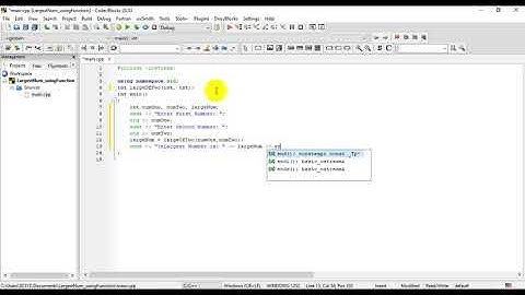 Find Largest of Two Numbers using Function in C++