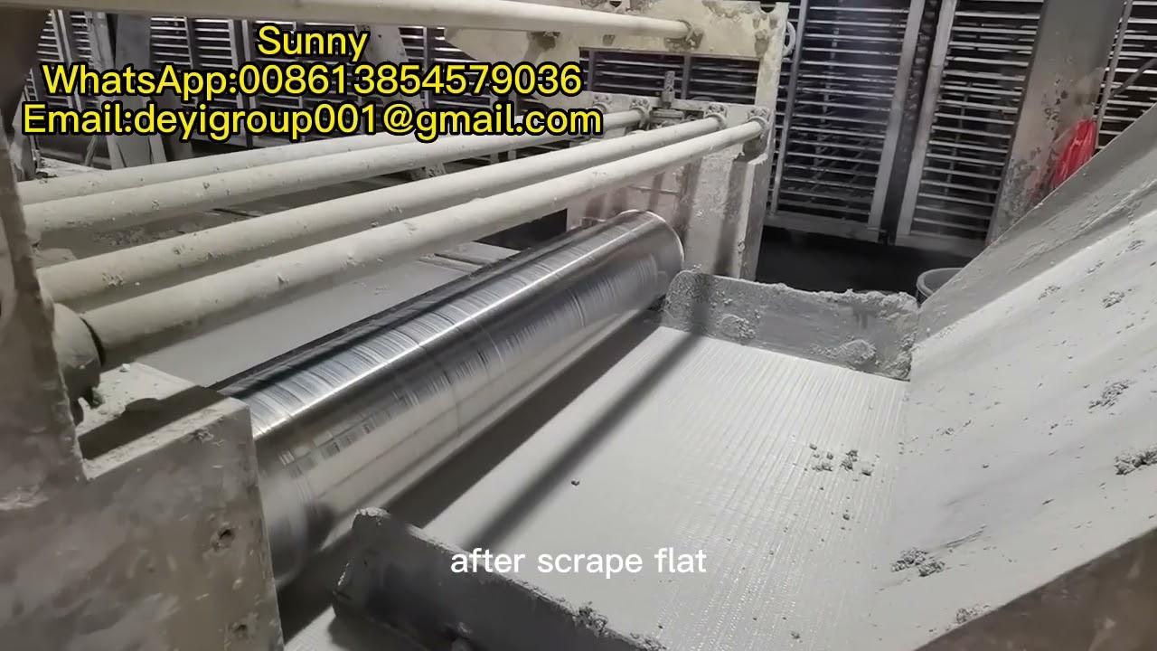 Magnesium oxide board production technology-before first curing process  |mgo partition board line