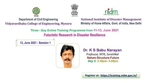 Day 3: Session 1 Futuristic Research in Disaster Resilience Day