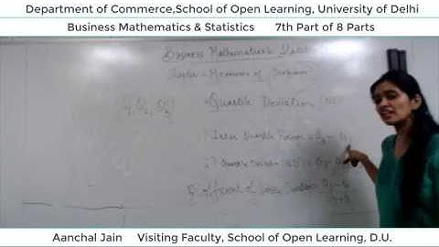 B.Com 2nd Semester (B.M.S) Lecture - Aanchal Jain  Part-7