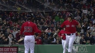 HOU@BOS: Middlebrooks leads off fourth with homer