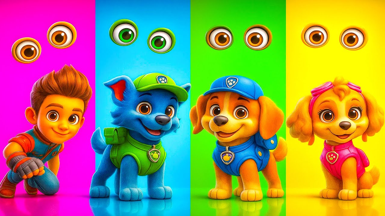 PAW Patrol Color & Eyes Challenge: Can You Spot the Difference? 👀🌈 | PAW Patrol Animation