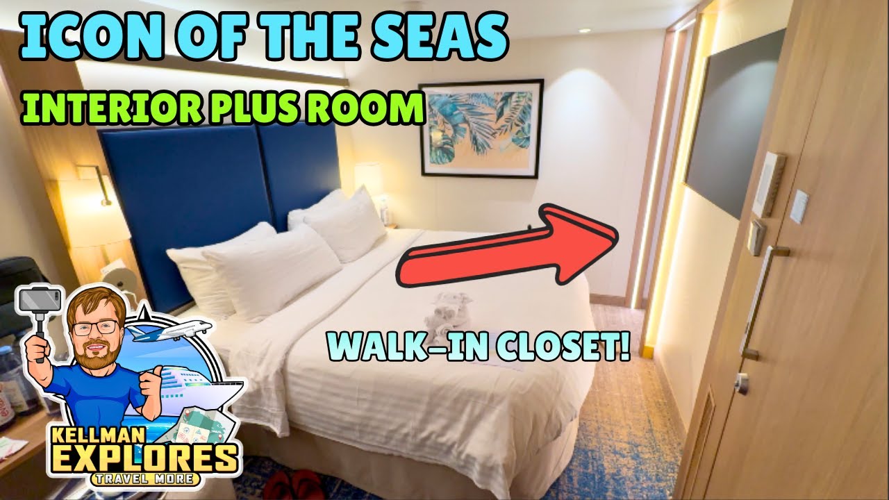 Icon of the Seas Interior Plus Cabin Tour (Stateroom 10407) Budget Room World’s Largest Cruise Ship!