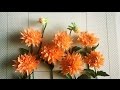 ABC TV | How To Make Dahlia Paper Flower From Crepe Paper - Craft Tutorial