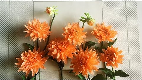 ABC TV | How To Make Dahlia Paper Flower From Crepe Paper - Craft Tutorial