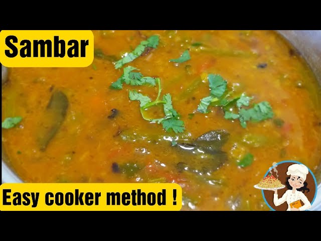 Easy Sambar Recipe in Tamil | Bachelor Sambar | சாம்பார் | Pressure Cooker Sambhar Recipe | Food Tamil - Samayal & Vlogs