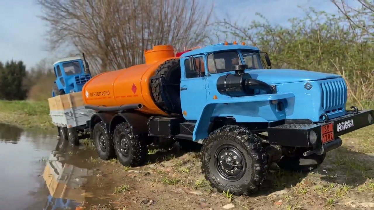 Cross rc Урал ямз бензовоз гружёный лтз т40 