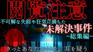 不可解な失踪や狂気に満ちた未解決事件~総集編90分~