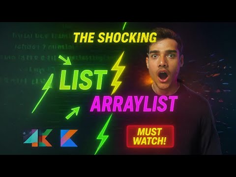 List vs ArrayList in Kotlin – What's the Difference? #android #coding #kotlin