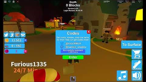 Roblox Mining Simulator | Awesome Miner, Some Cool Codes! | #4