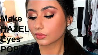 Make HAZEL Eyes POP! - Client Makeup Tutorial