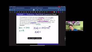6.7 Exponential Models --Lesson 18