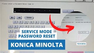 HOW TO RESET CE / SERVICE MODE PASSWORD ON KONICA MINOLTA PHOTOCOPIER OF ALL MODELS || CE PASSWORD | screenshot 5