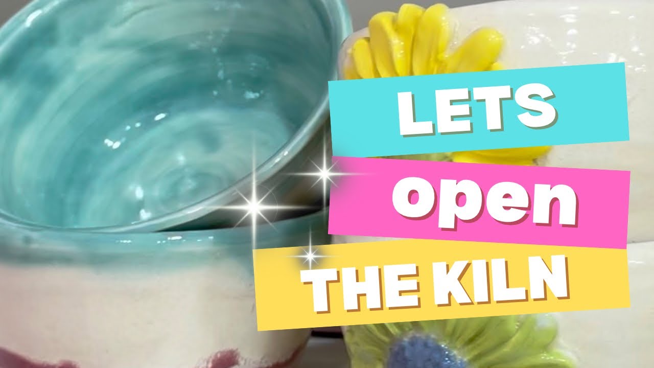 Time to open the kiln - An earthenware pottery kiln opening & studio