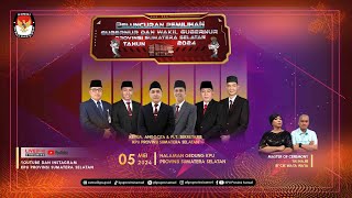 Peluncuran Pemilihan Gubernur dan Wakil Gubernur Provinsi Sumatra Selatan Tahun 2024