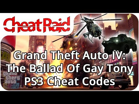 Grand Theft Auto IV: The Ballad Of Gay Tony Cheat Codes | PS3