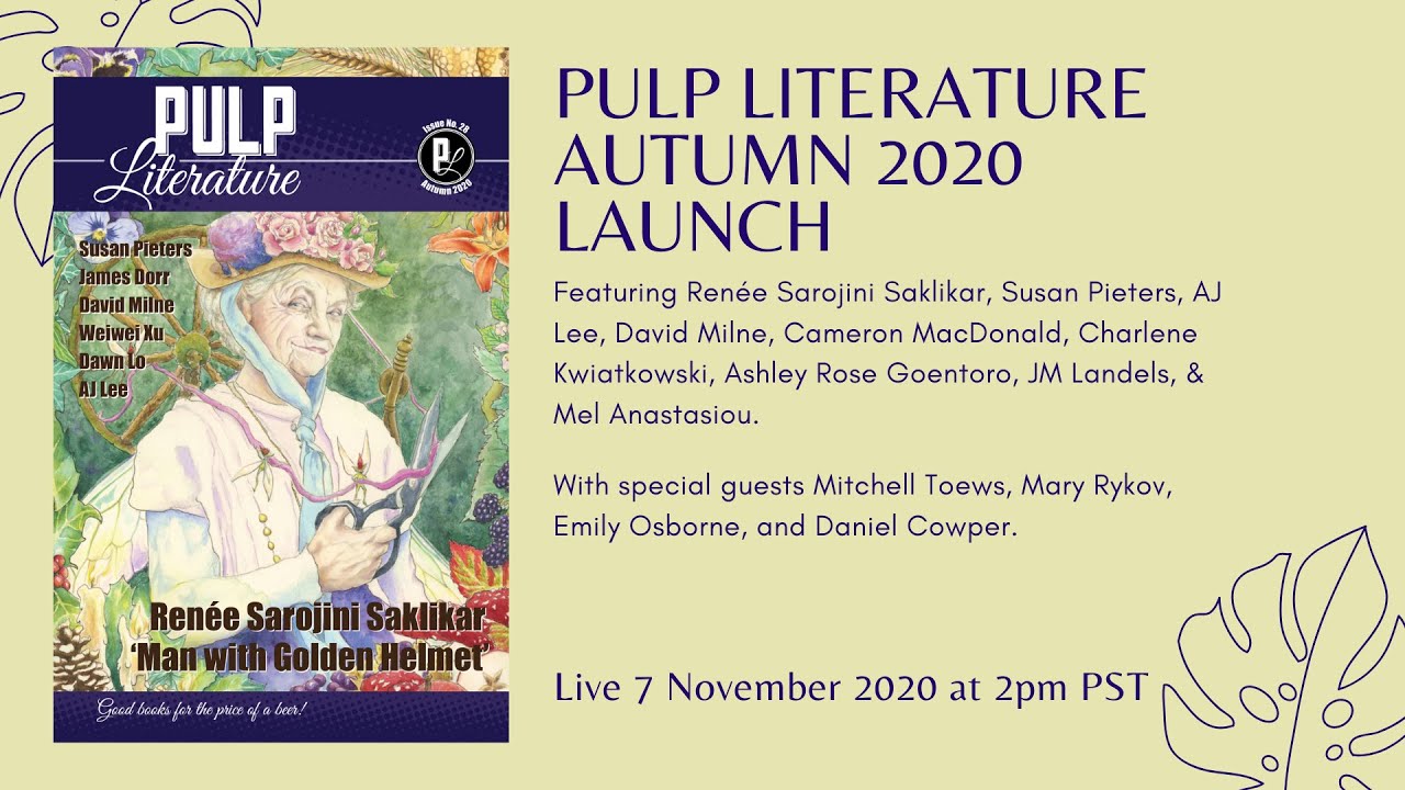 Pulp Literature Autumn 2020 Launch